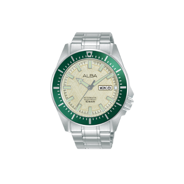 MECHANICAL CREAM DIAL SILVER STEEL 44MM- AL4719X1Q