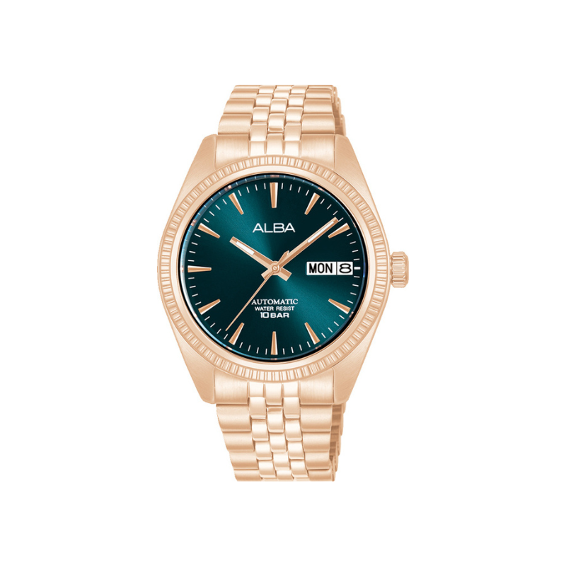 MECHANICAL LADY TURQUOISE DIAL P.GOLD ST. 35.5MM- AL4794X1