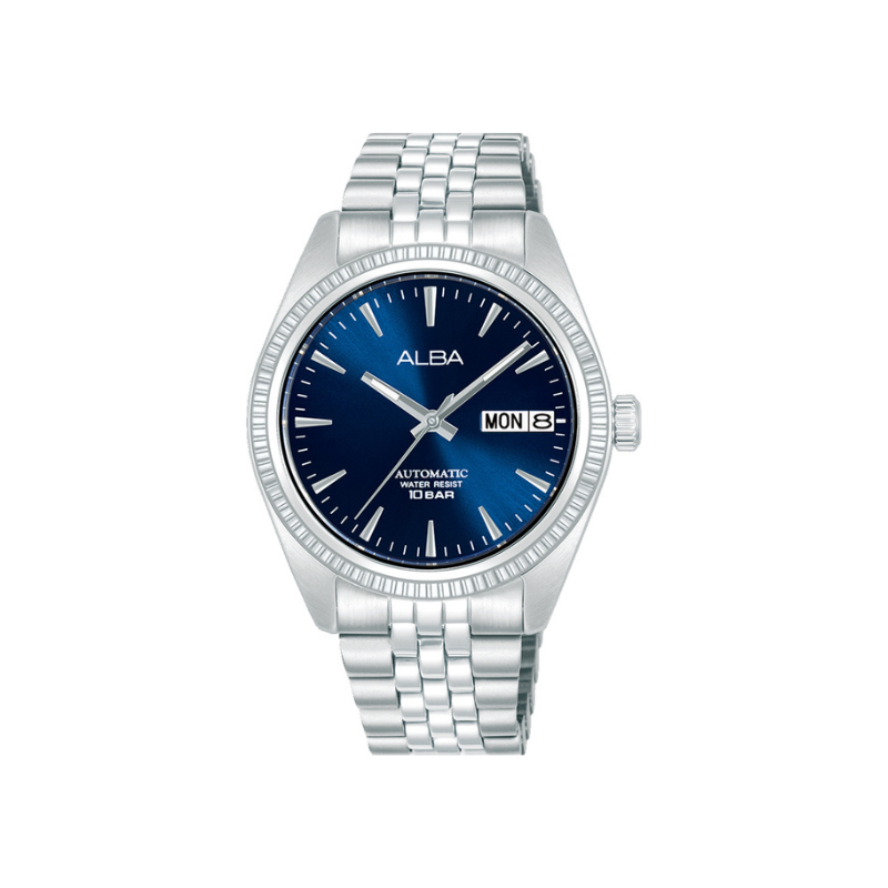 MECHANICAL LADY BLUE DIAL SILVER STEEL 35.5MM- AL4801X1