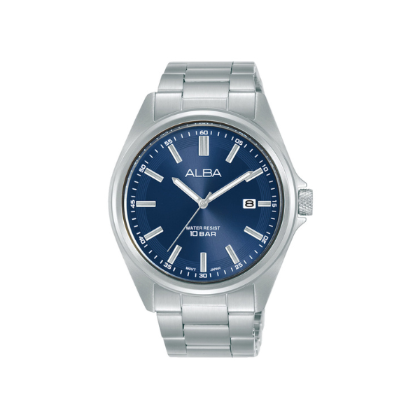 ACTIVE BLUE DIAL SILVER STEEL 42MM- AS9N57X1