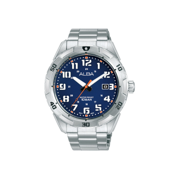 ACTIVE BLUE DIAL SILVER STEEL 45MM - AS9R83X1