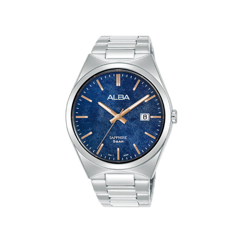 PRESTIGE BLUE DIAL SILVER STEEL 41MM- AS9V77X1