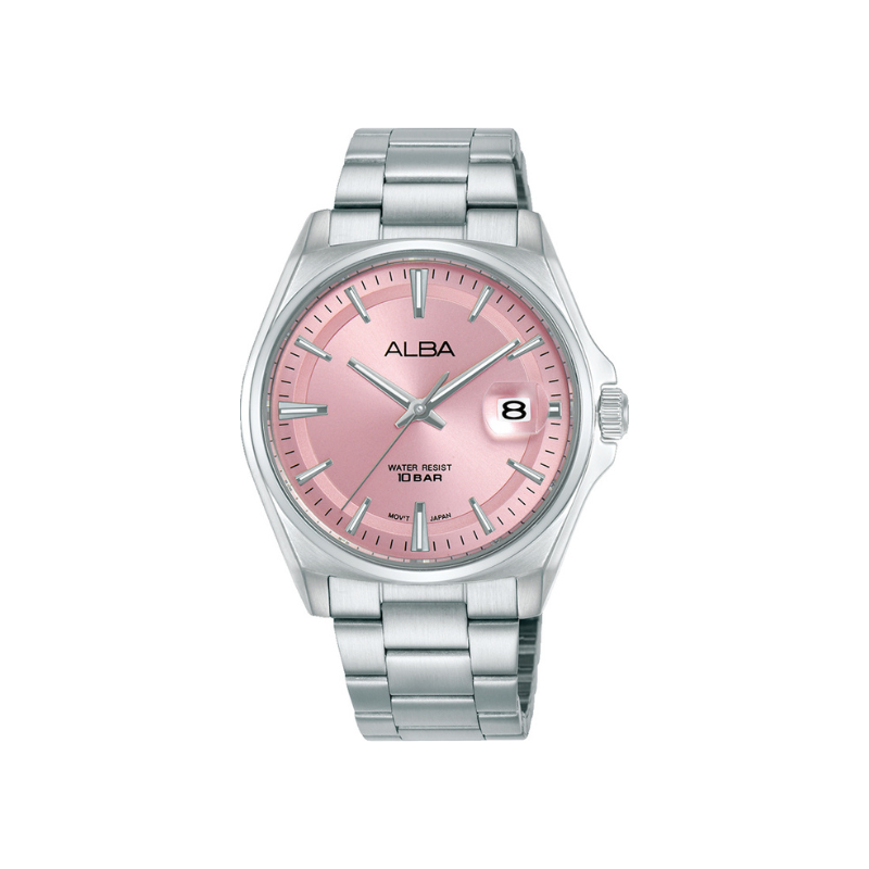 ACTIVE PINK DIAL SILVER STEEL 39MM- AS9V97X1