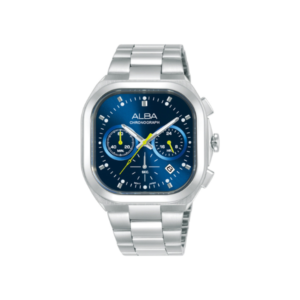 ACTIVE BLUE DIAL SILVER STEEL 39*48MM- AT3L01X1