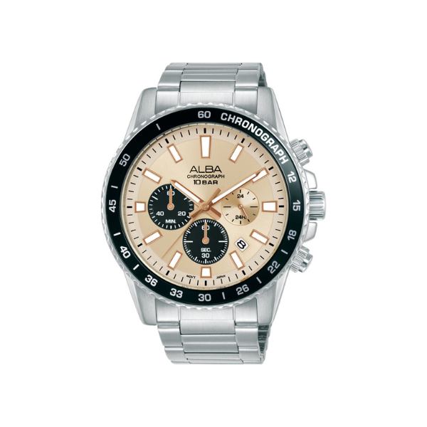 ACTIVE IVORY DIAL SILVER STEEL 45MM- AT3L09X1