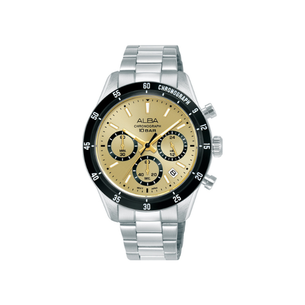 ACTIVE GOLD DIAL SILVER ST. 39.3MM- AT3L21X1