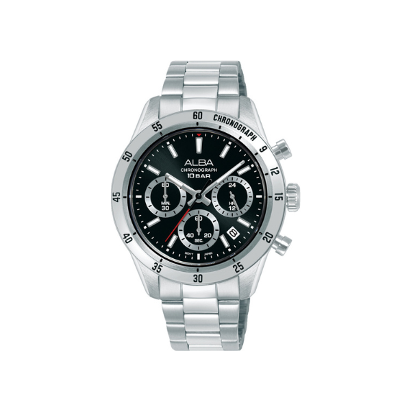 ACTIVE BLK DIAL SILVER ST. 39.3MM- AT3L27X1