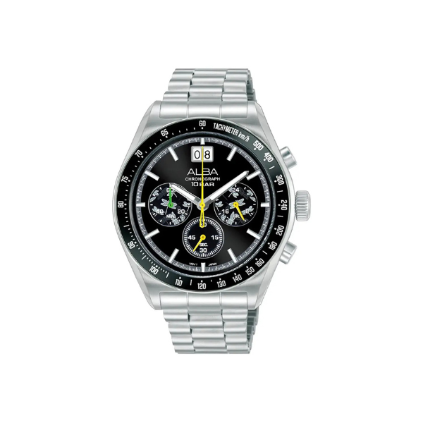 SIGNA BLK DIAL SILVER  STEEL 42MM - AU5025X2