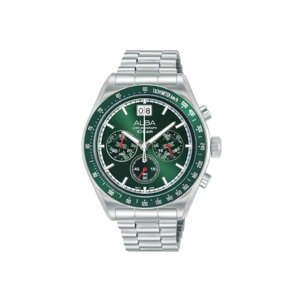 SIGNA GREEN DIAL SILVER  STEEL 42MM - AU5027X2