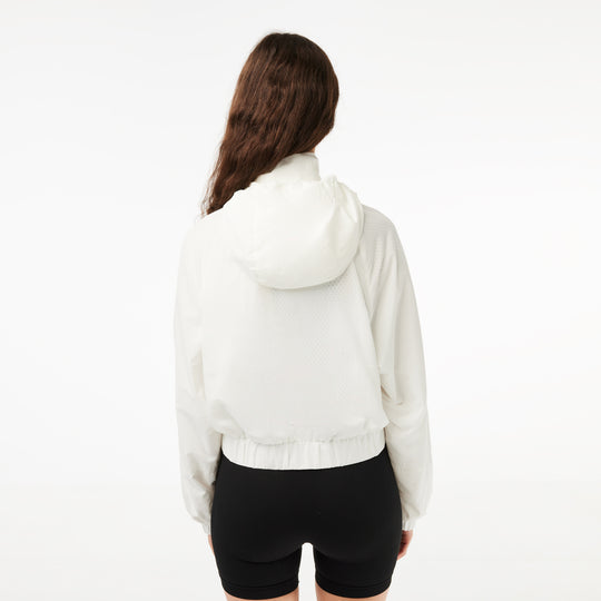 Short Zipped Hooded Nylon Jacket - BF0754