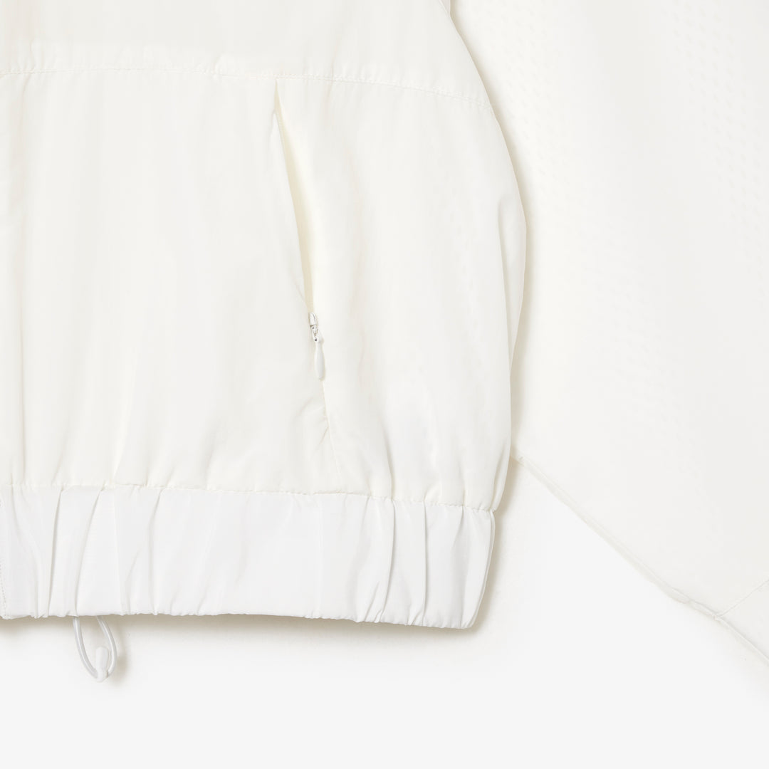 Short Zipped Hooded Nylon Jacket - BF0754