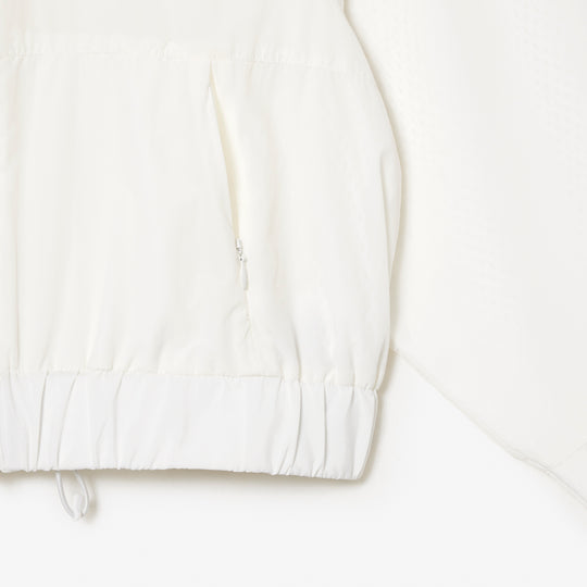 Short Zipped Hooded Nylon Jacket - BF0754