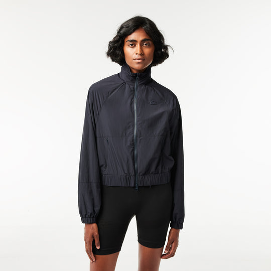 Short Zipped Hooded Nylon Jacket - BF0754
