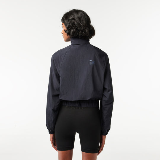 Short Zipped Hooded Nylon Jacket - BF0754