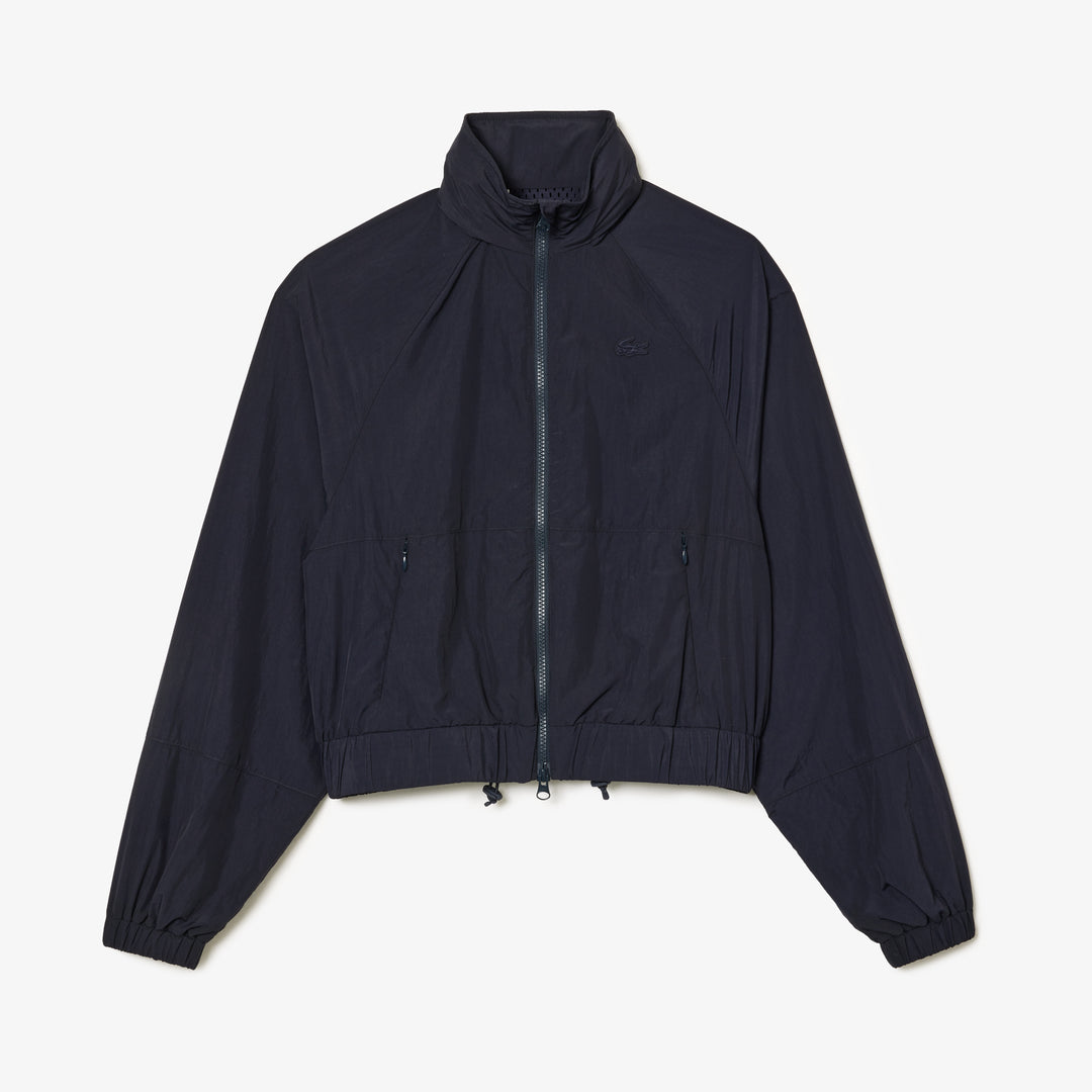 Short Zipped Hooded Nylon Jacket - BF0754