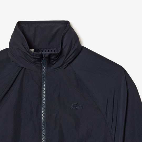 Short Zipped Hooded Nylon Jacket - BF0754