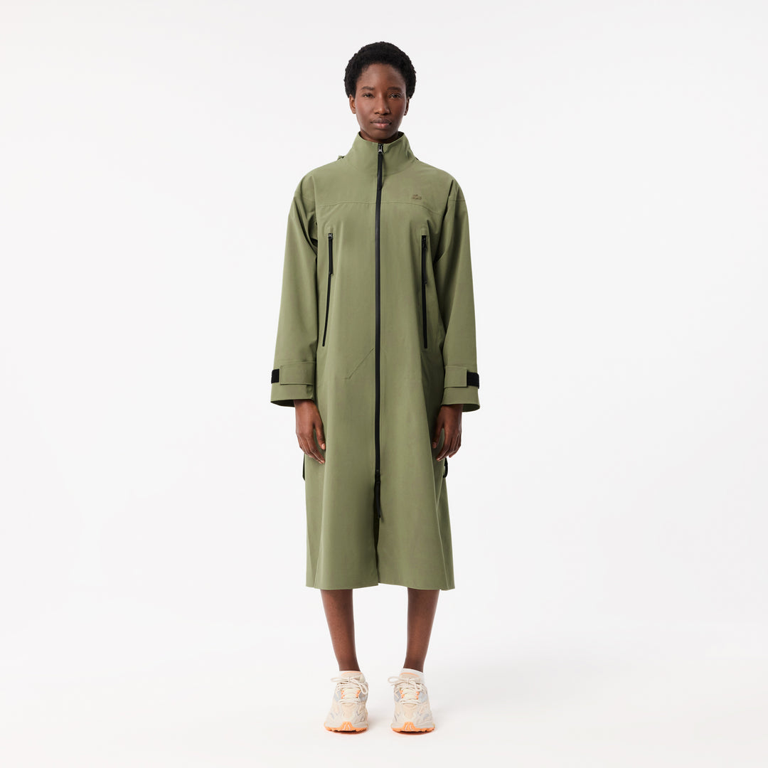 Long Oversized Water Repellent Hooded Parka - BF3265