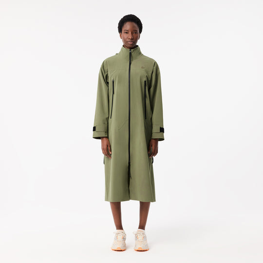 Long Oversized Water Repellent Hooded Parka - BF3265