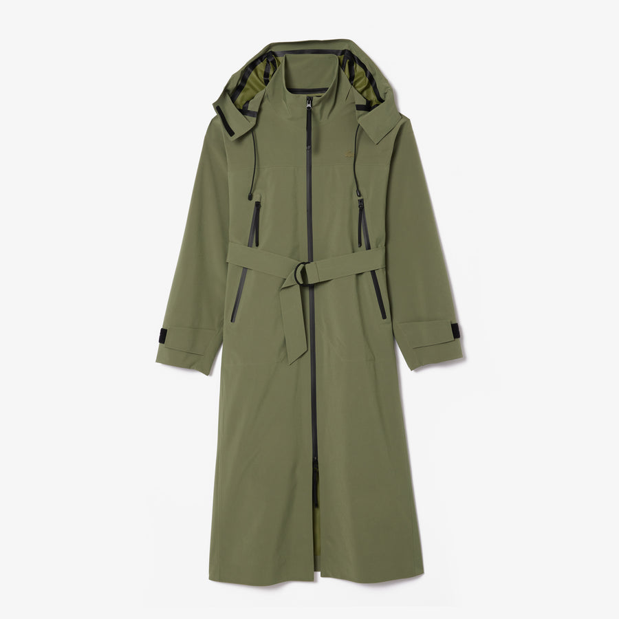 Long Oversized Water Repellent Hooded Parka - BF3265