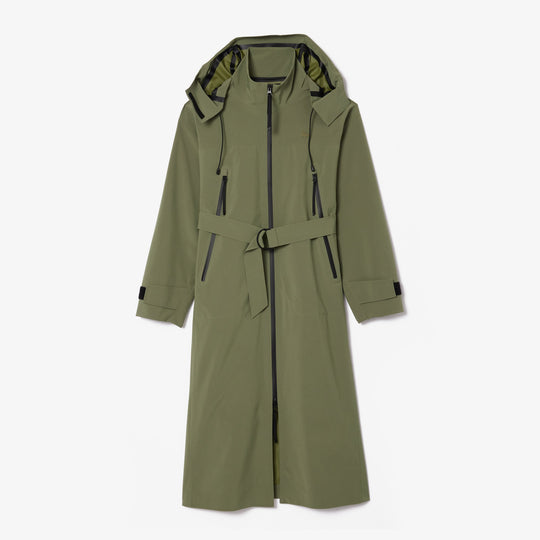 Long Oversized Water Repellent Hooded Parka - BF3265