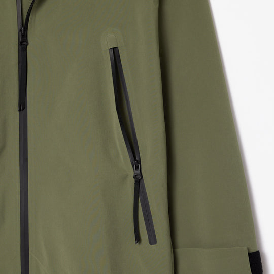 Long Oversized Water Repellent Hooded Parka - BF3265