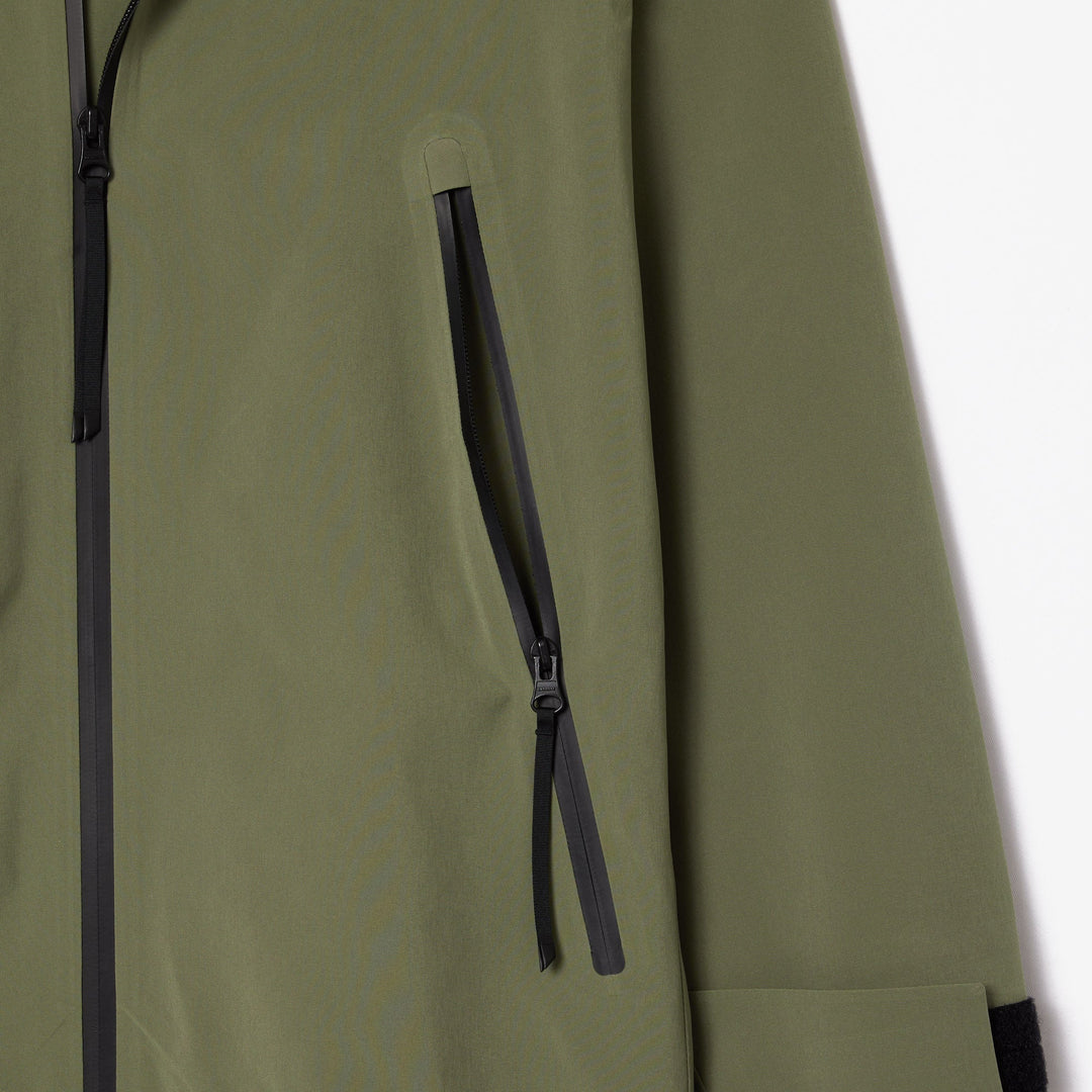 Long Oversized Water Repellent Hooded Parka - BF3265