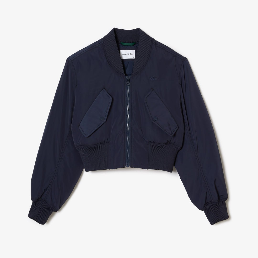 Shop The Latest Collection Of Lacoste Women’S Lacoste Bomber Jacket With Ribbed Band Details - Bf5885 In Lebanon