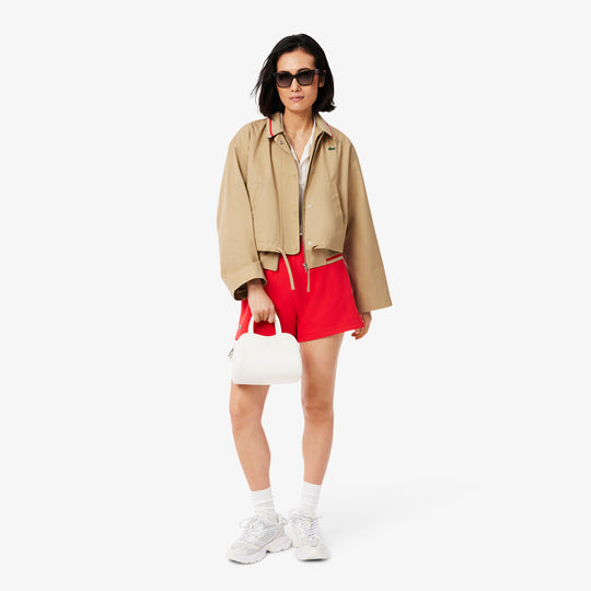 Oversized Logo Polo Collar Twill Jacket - BF9802