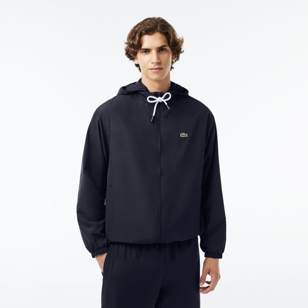 Short Water-resistant Jacket with Removable Hood - BH1679