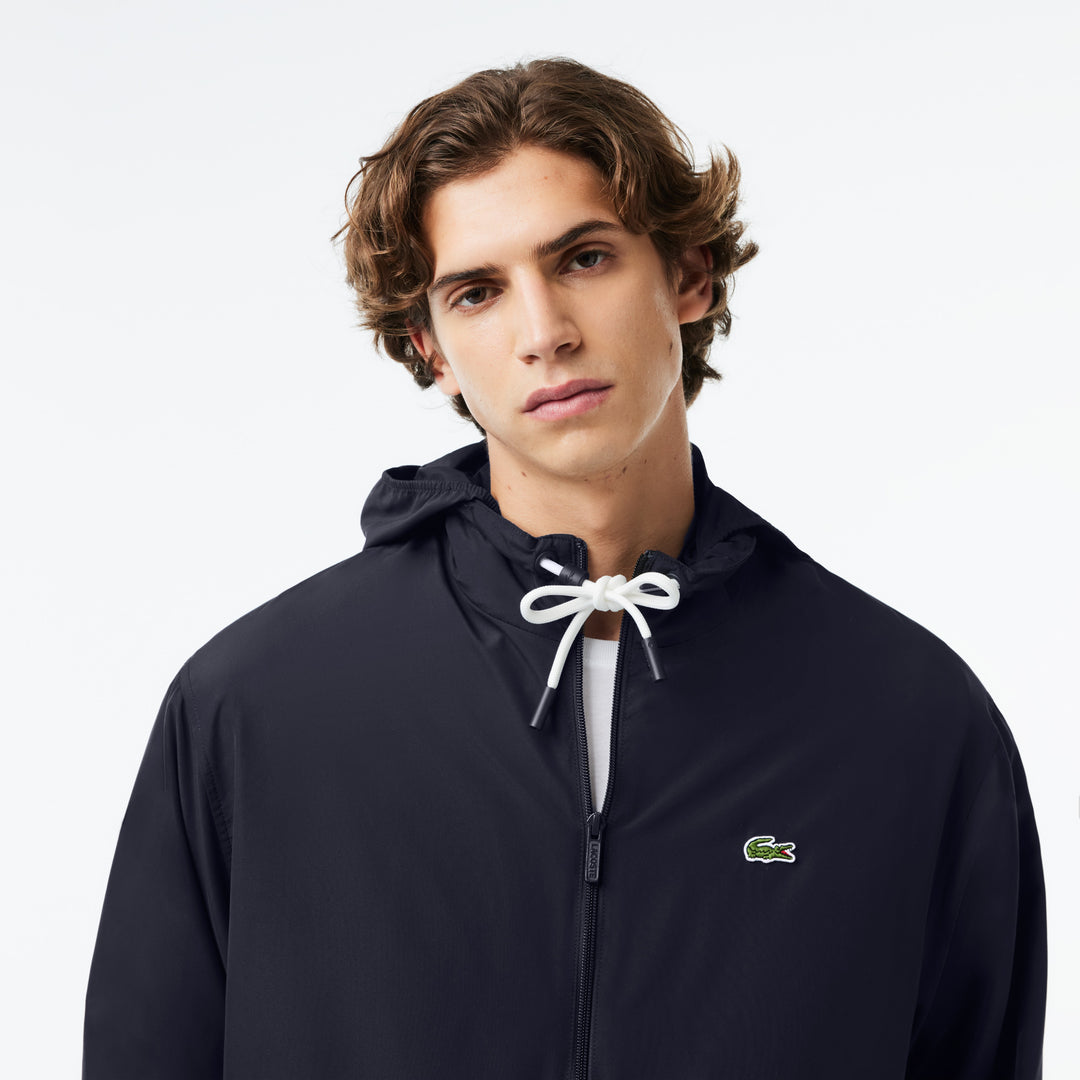 Short Water-resistant Jacket with Removable Hood - BH1679