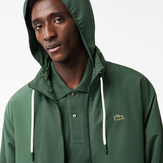 Short Water-resistant Jacket with Removable Hood - BH1679