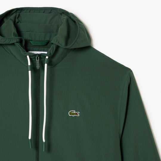 Short Water-resistant Jacket with Removable Hood - BH1679
