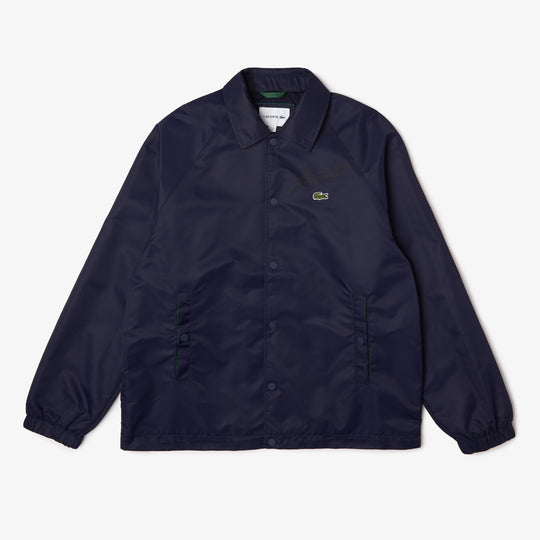 Men's Buttoned Signature Nylon Jacket