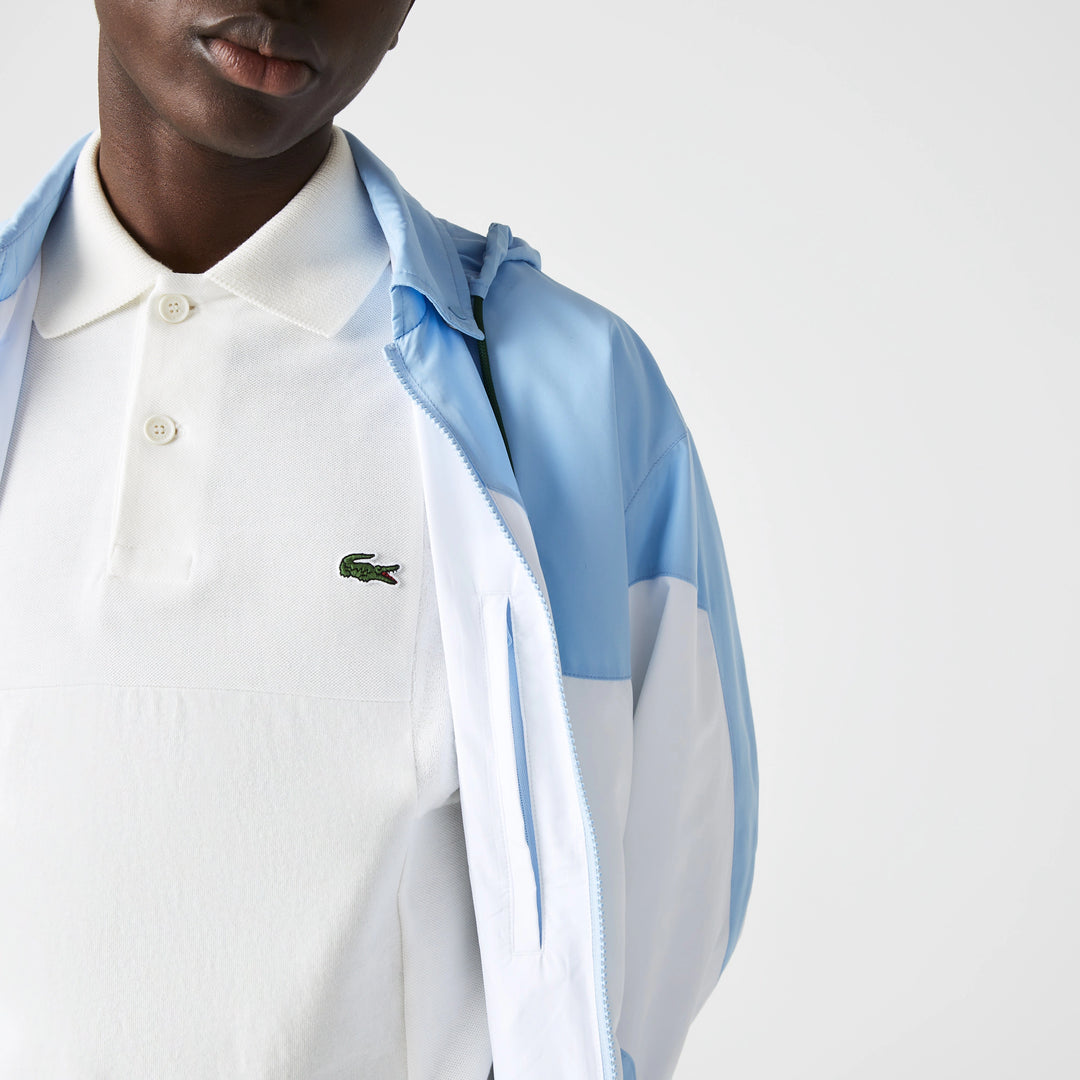 Men's Heritage Graphic Colour-block Zippered Water-Resistant Jacket