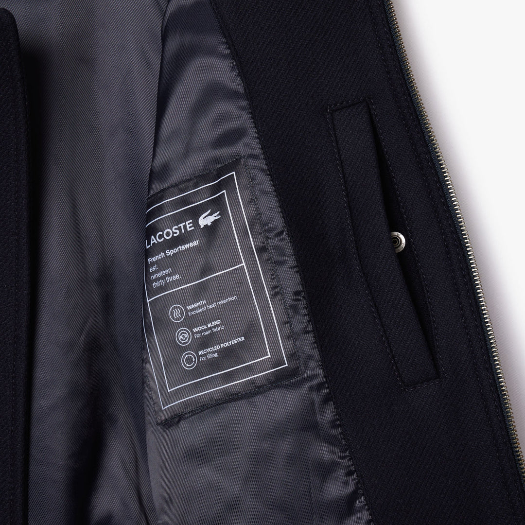Zipped Padded Wool Aviator Jacket - BH2888