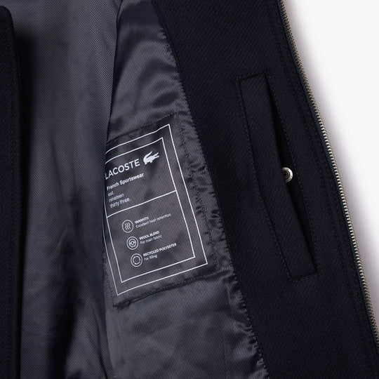 Zipped Padded Wool Aviator Jacket - BH2888
