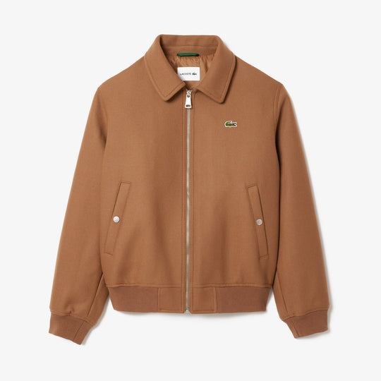Zipped Padded Wool Aviator Jacket - BH2888