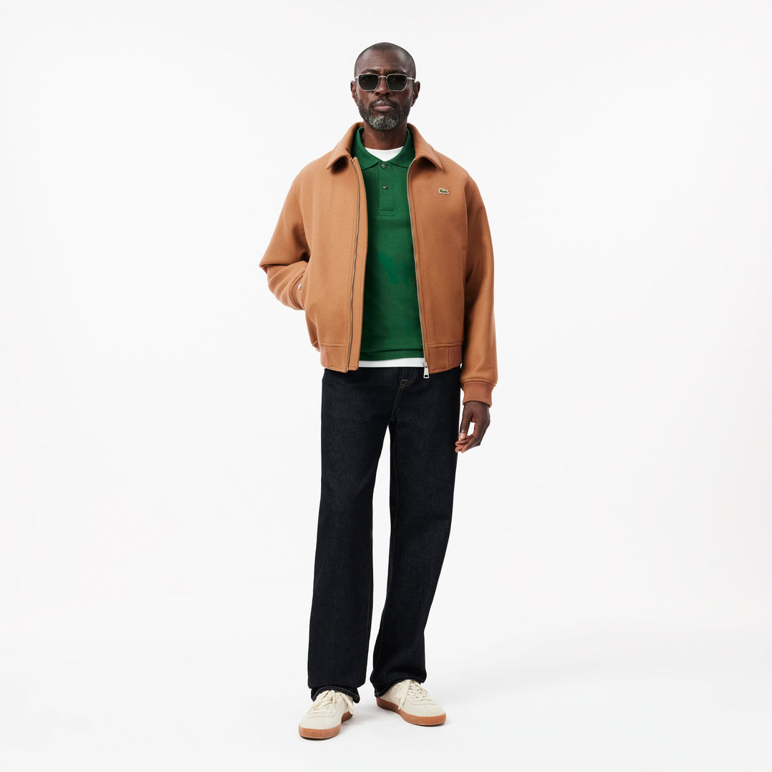 Zipped Padded Wool Aviator Jacket - BH2888