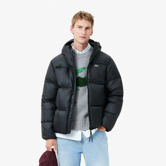 Short Water Repellent Hooded Puffed Jacket - BH2905