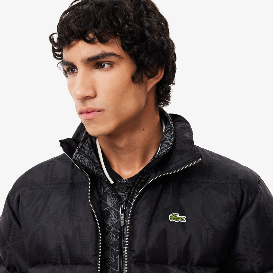 Water-Repellent Monogram Jacquard Down Jacket - BH4004