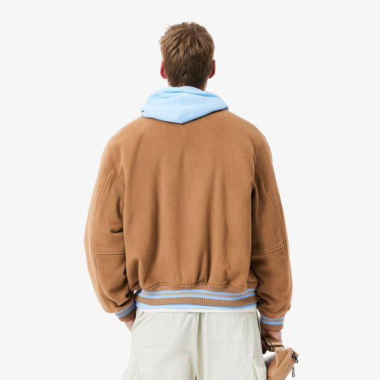 Wool Crocodile Badge Bomber Jacket - BH4307 - MYHOLDAL LEBANON