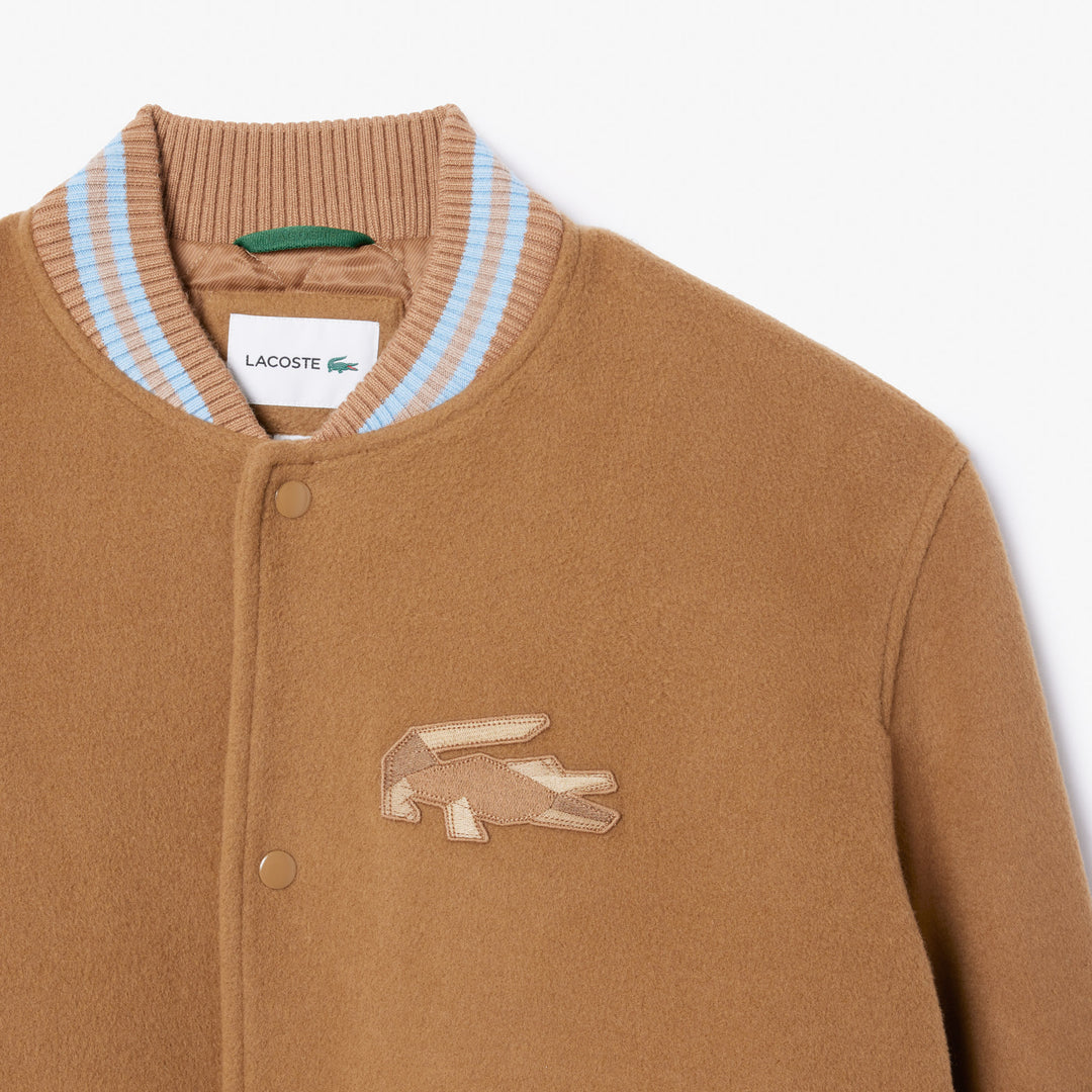 Wool Crocodile Badge Bomber Jacket - BH4307 - MYHOLDAL LEBANON