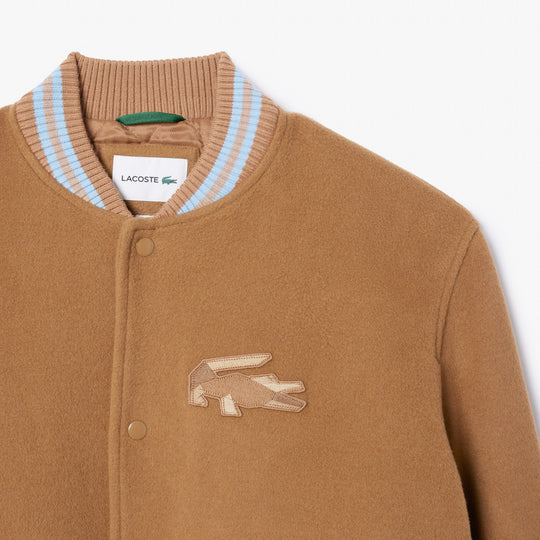 Wool Crocodile Badge Bomber Jacket - BH4307 - MYHOLDAL LEBANON