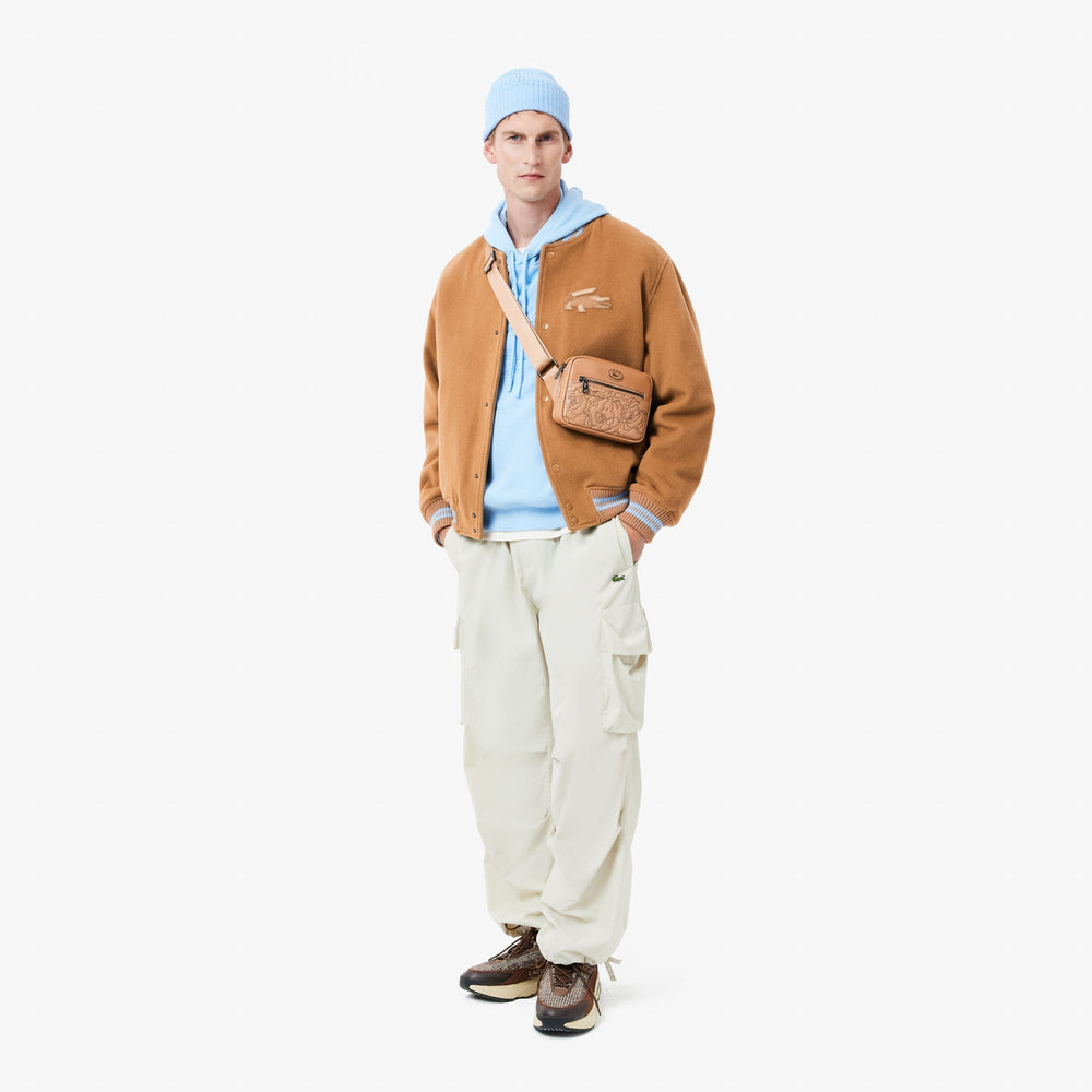 Wool Crocodile Badge Bomber Jacket - BH4307 - MYHOLDAL LEBANON