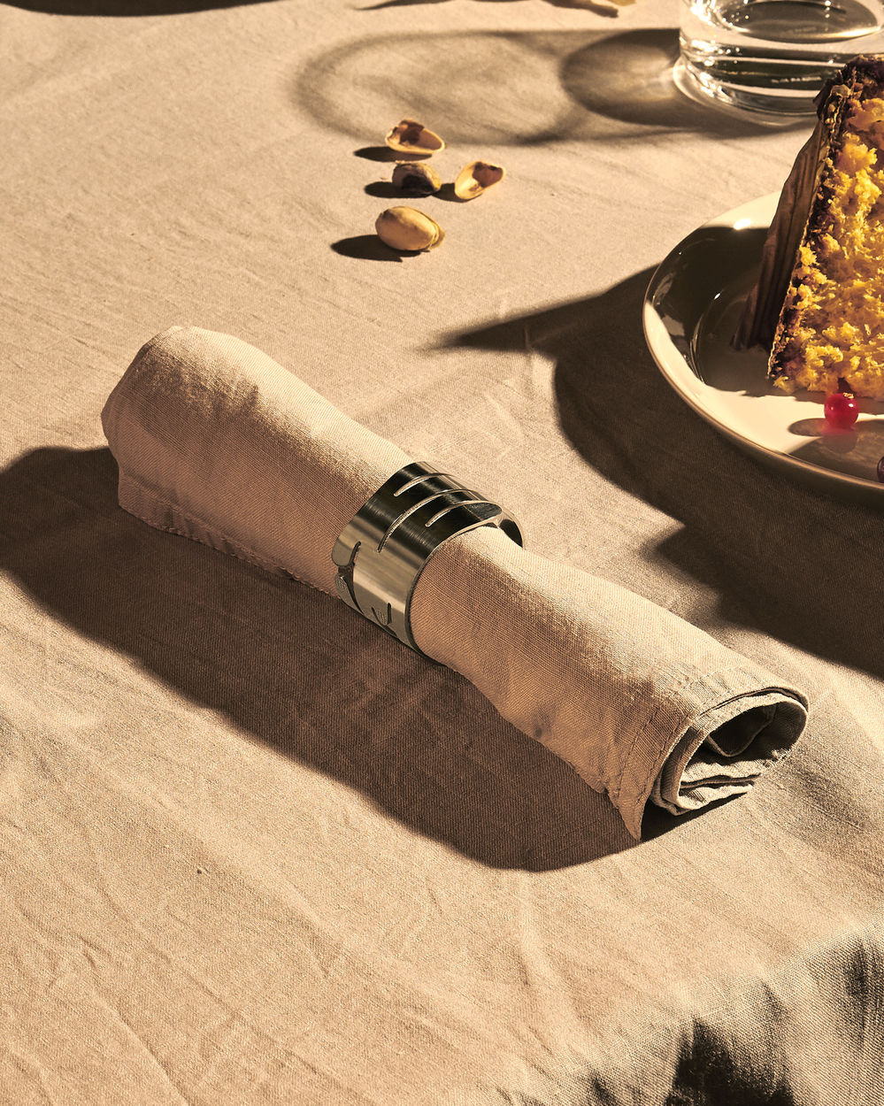 M.Bouc-D.Maaoui Set Of Two Napkin Rings Stainless