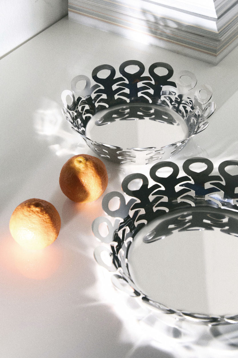 B&M-Vimini-Open-Work Basket Stain.Steel Cm.D22