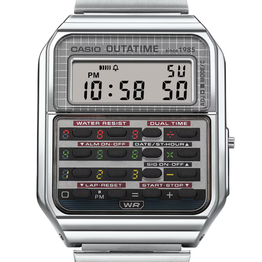Casio Back To The Future Calculator Watch CA-500WEBF-1ADR