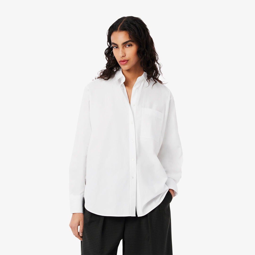 Oversized Cotton Poplin Shirt-CF0215
