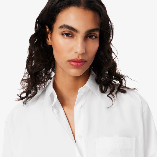 Oversized Cotton Poplin Shirt-CF0215