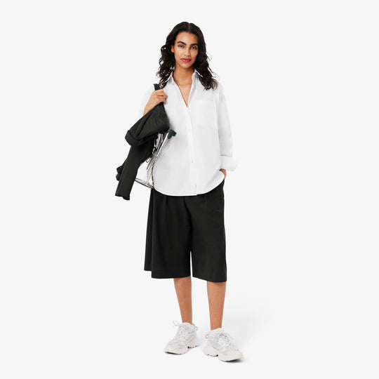 Oversized Cotton Poplin Shirt-CF0215